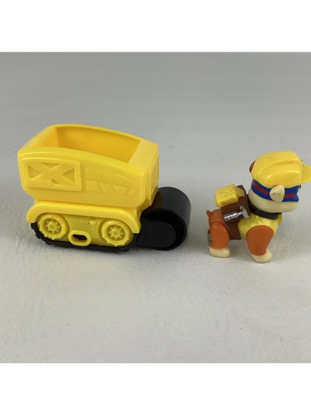 Paw Patrol Super Pups Rubble Action Figure Mini Steam Roller Vehicle Bundle Lot